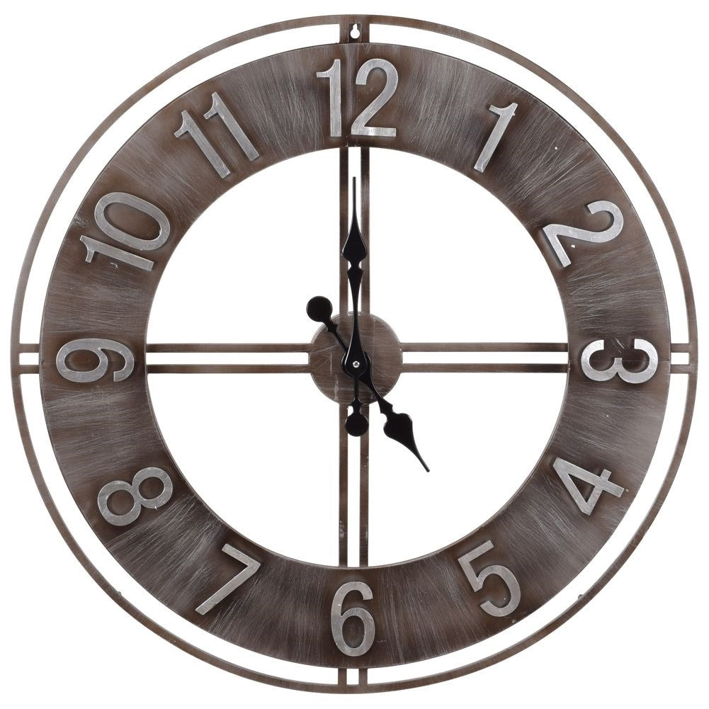 Large Metal Wall Clock for Loft