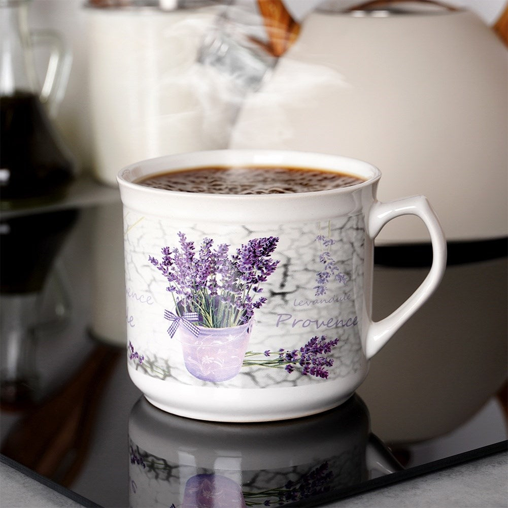Large Mug with Handle for Coffee, Tea and Other Drinks