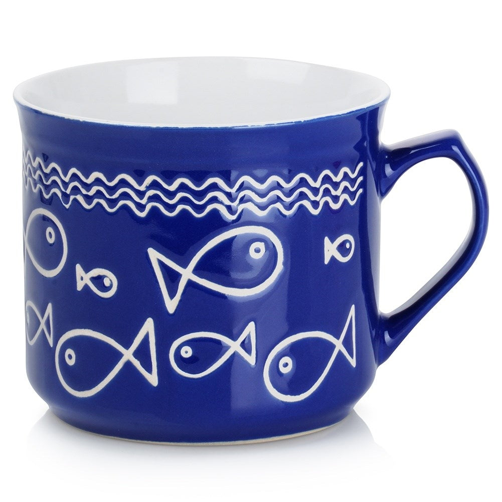 Large Mug with Handle for Hot Drinks, Ceramic