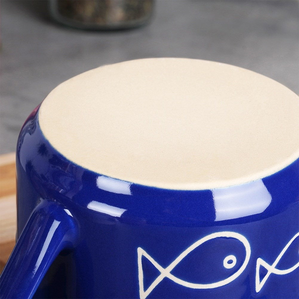 Large Mug with Handle for Hot Drinks, Ceramic