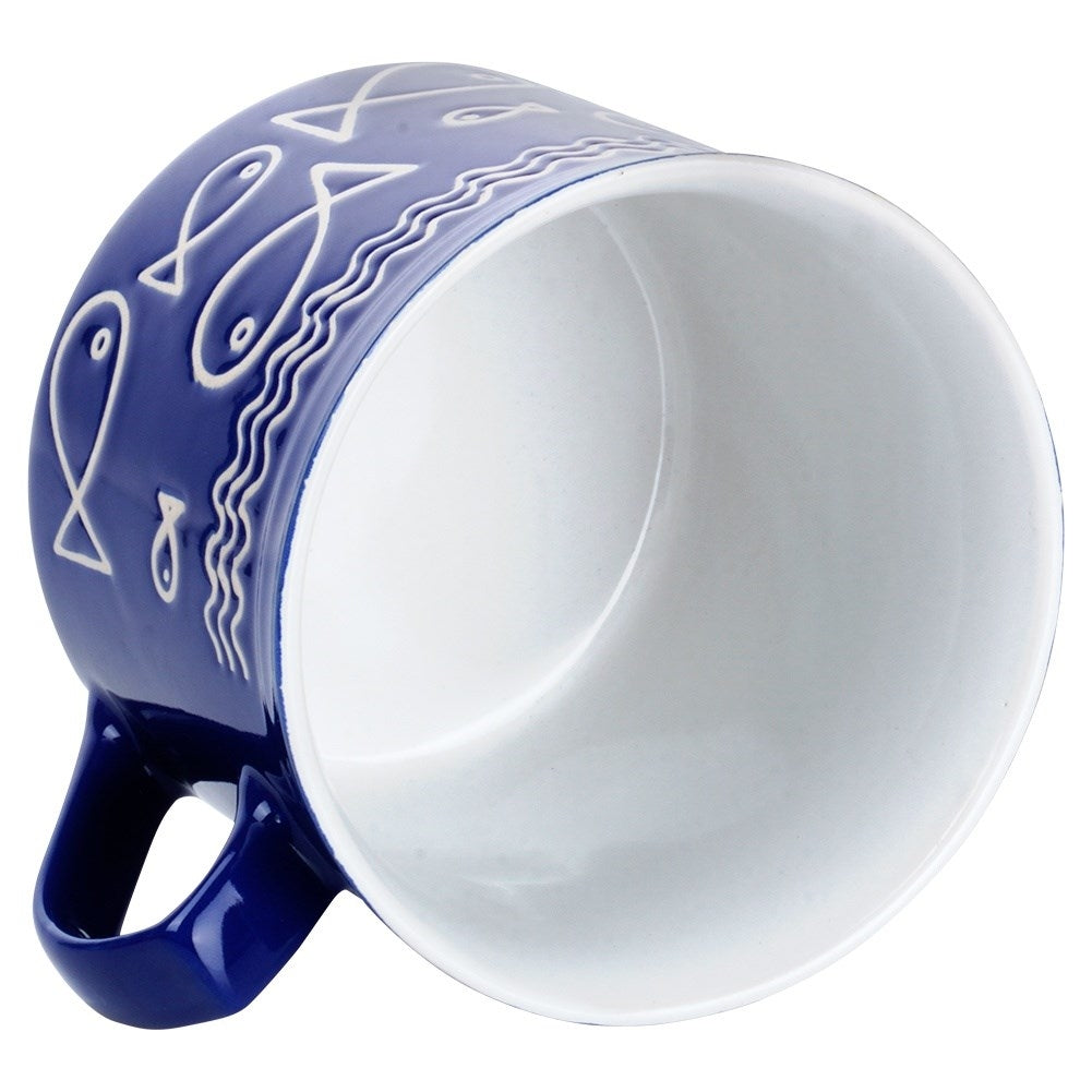 Large Mug with Handle for Hot Drinks, Ceramic