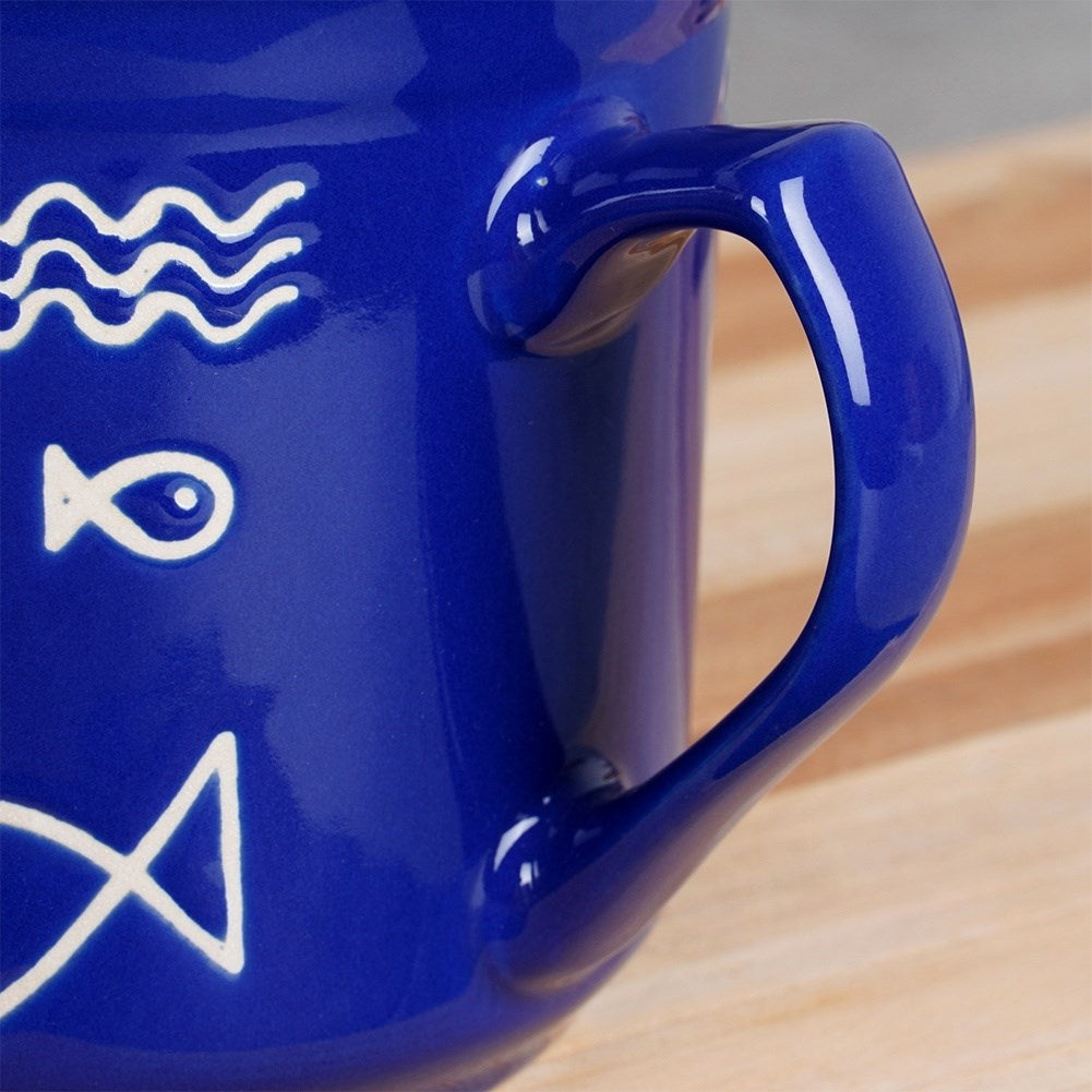 Large Mug with Handle for Hot Drinks, Ceramic