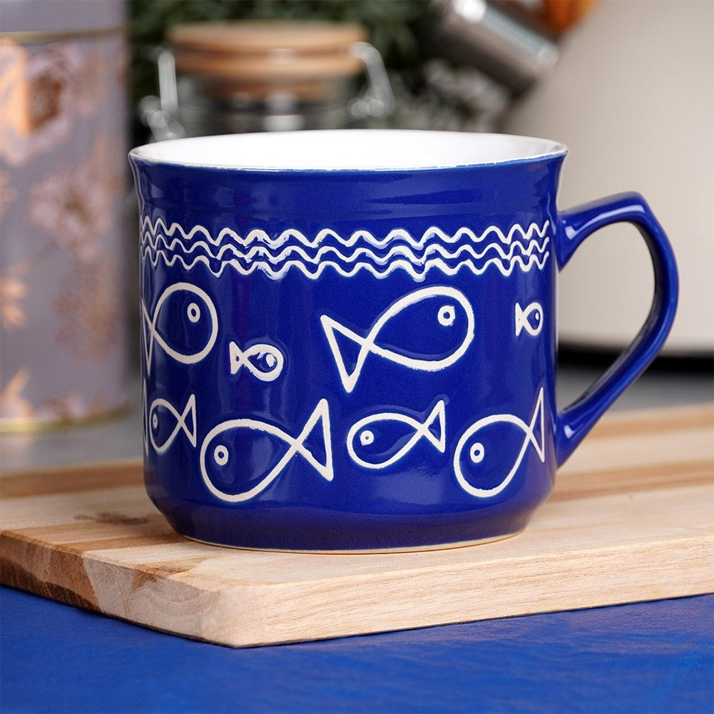 Large Mug with Handle for Hot Drinks, Ceramic