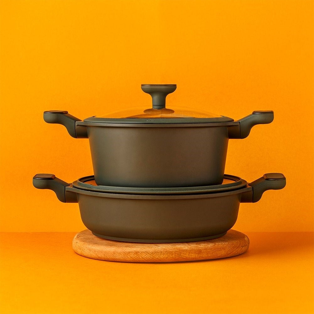 Large Pot with Five-Layer Non-Stick Granite Coating
