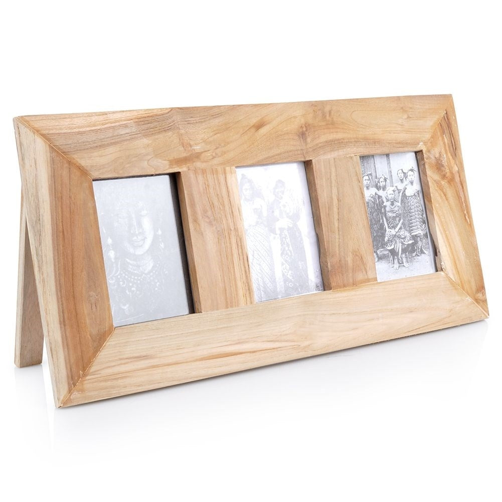 Large Rectangular Tea Frame for Three Pictures 10x15 cm
