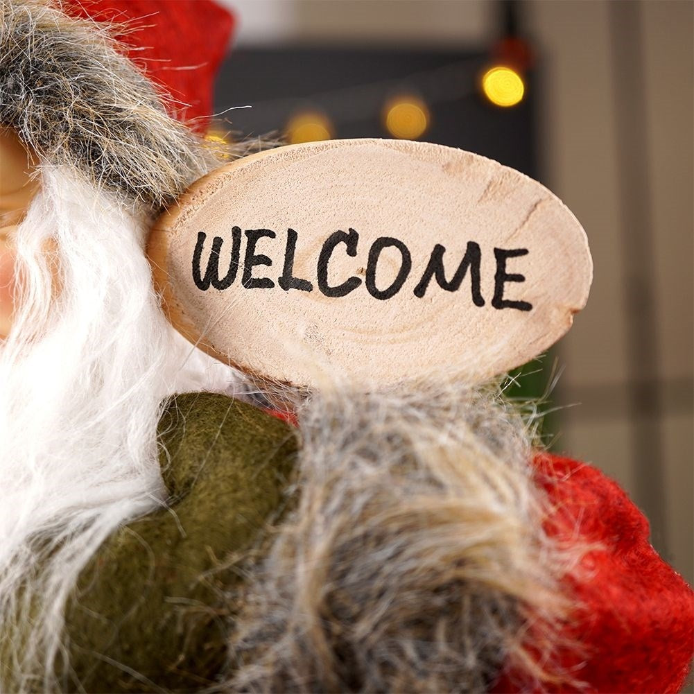 Large Santa figure 48 cm - Perfect Christmas decoration with clock