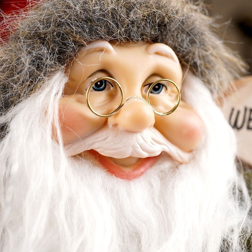 Large Santa figure 48 cm - Perfect Christmas decoration with clock