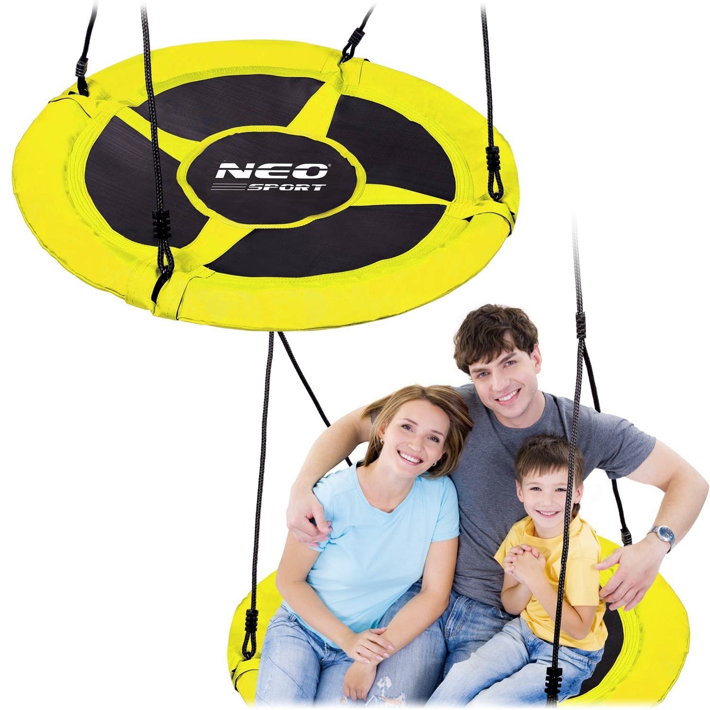 Large Seesaw "Bird's nest" Swingo XXL - Yellow 95 cm