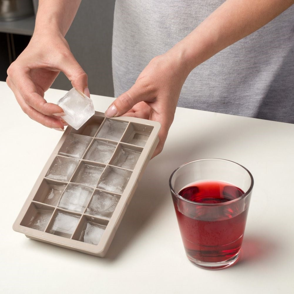 Large Silicone Mold for Square Ice Cubes - 15 Pieces