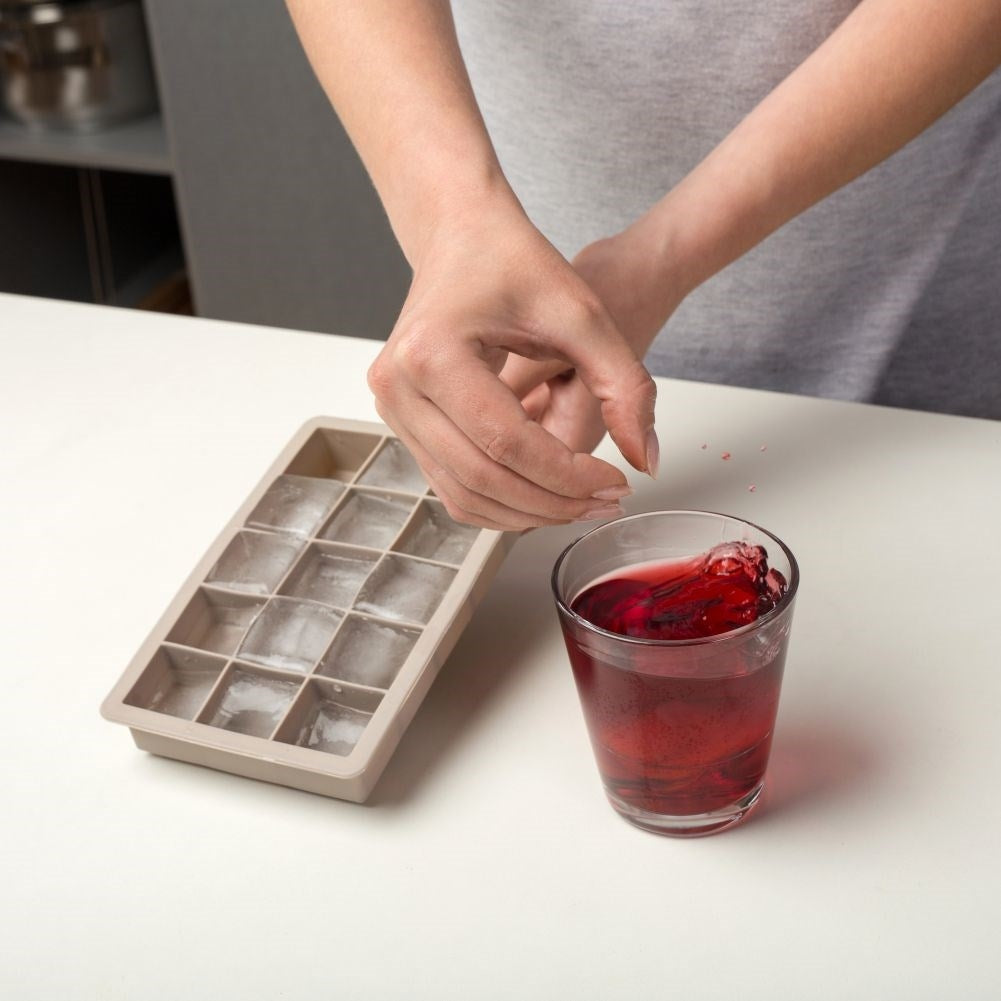 Large Silicone Mold for Square Ice Cubes - 15 Pieces