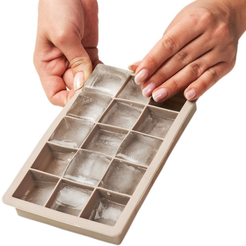 Large Silicone Mold for Square Ice Cubes - 15 Pieces