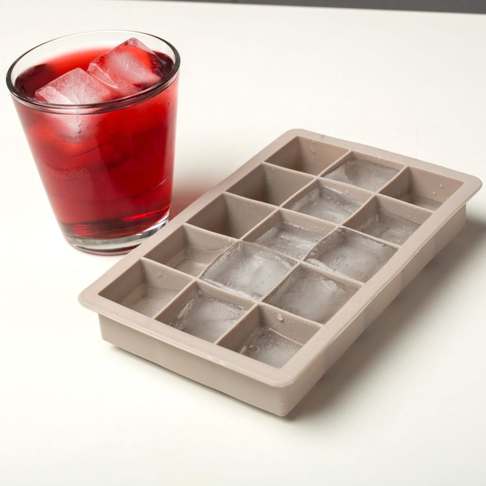 Large Silicone Mold for Square Ice Cubes - 15 Pieces
