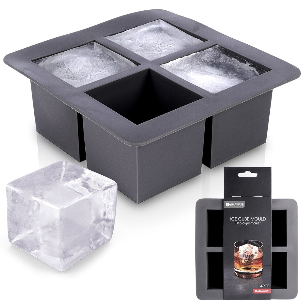 Large Silicone Molds for Square Ice Cubes XXL