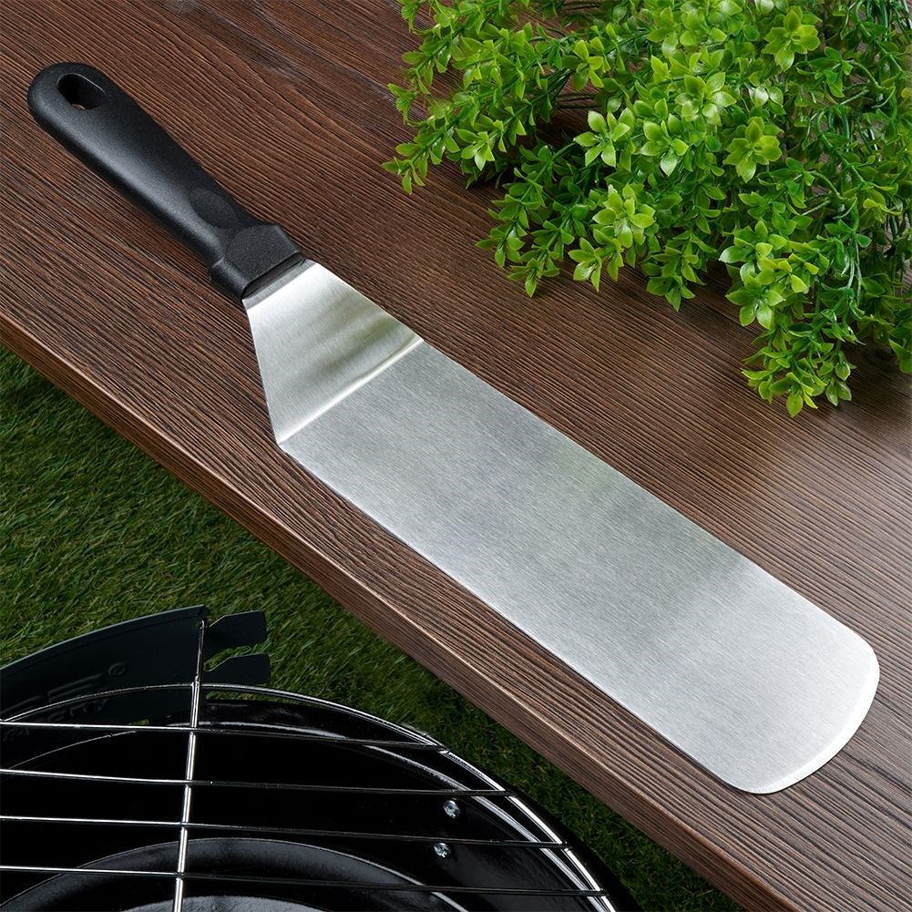 Large Stainless Steel Grill Spade with Comfortable Handle