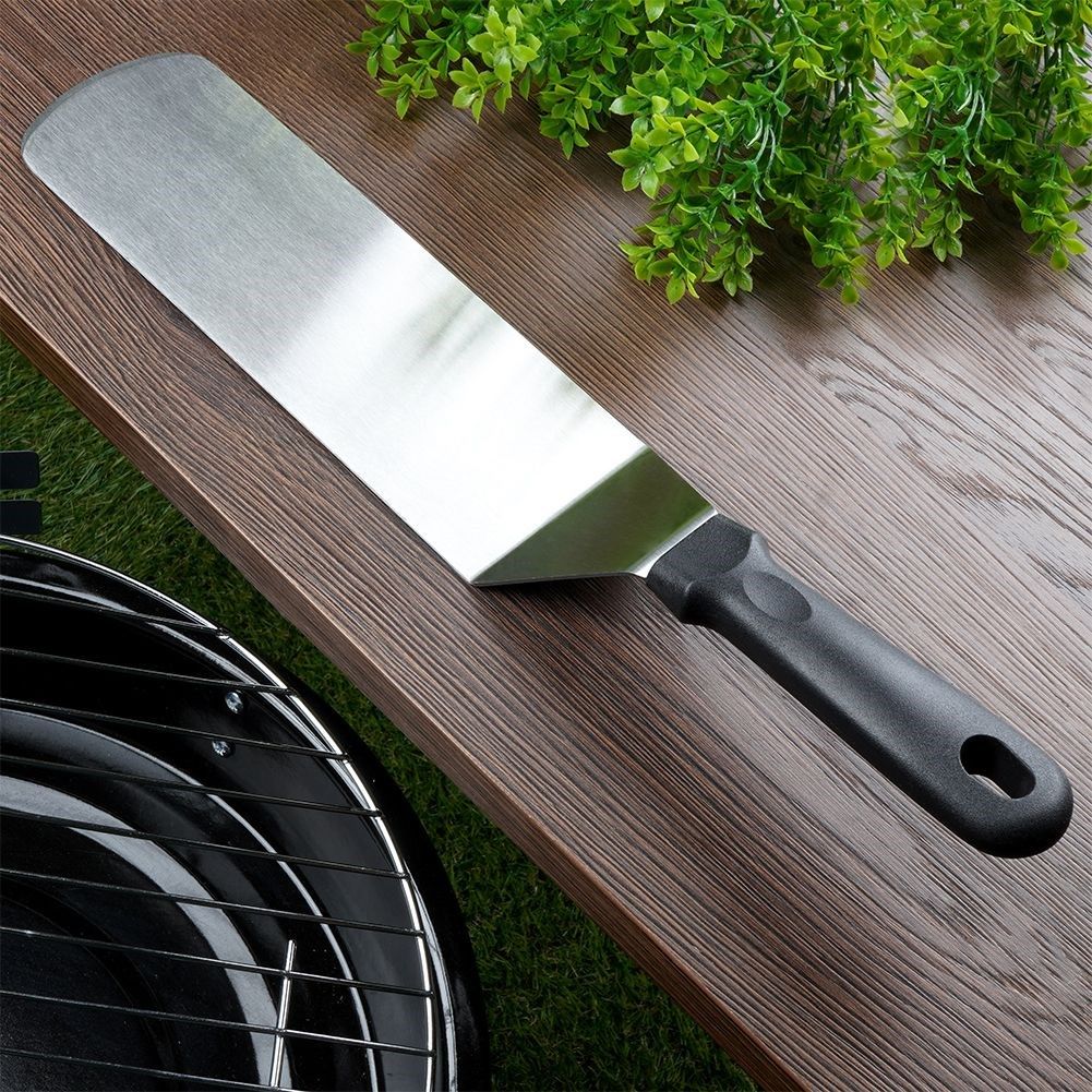 Large Stainless Steel Grill Spade with Comfortable Handle