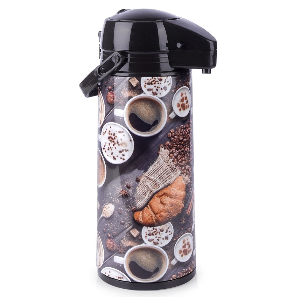 Large Thermos: For Hot & Cold Drinks, 1.9L Glass Insert
