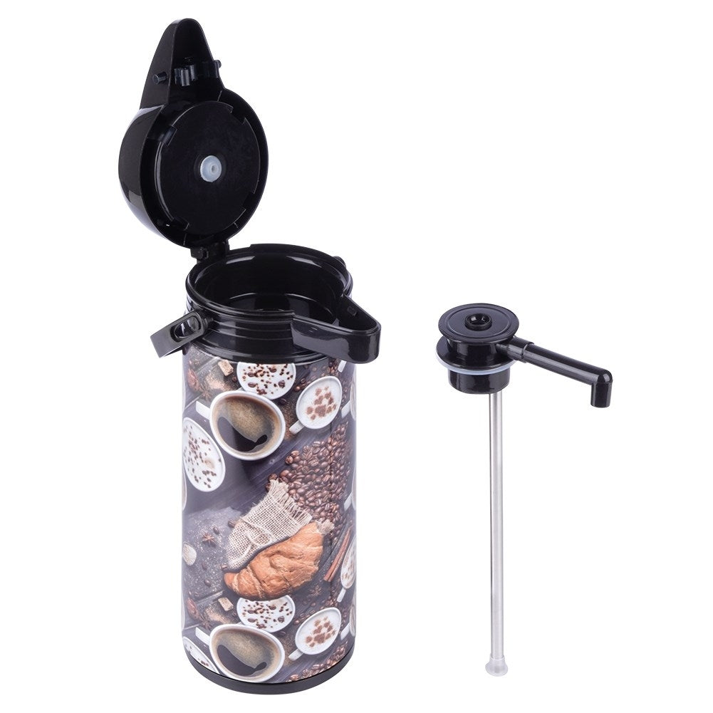 Large Thermos: For Hot & Cold Drinks, 1.9L Glass Insert