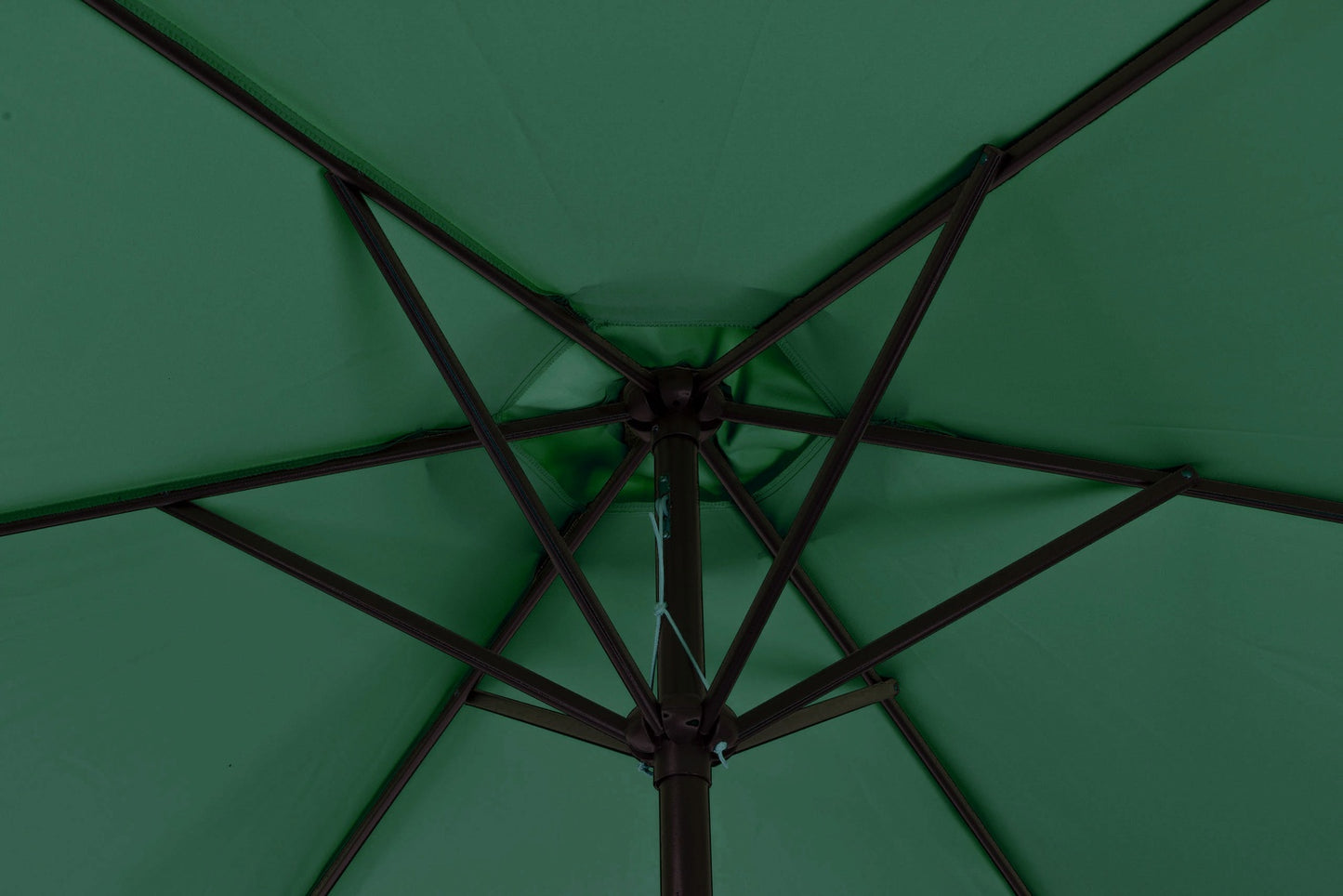 Large Tilted Garden Parasol with Crank, 6 Ribs, Green, 270 cm MultiGarden