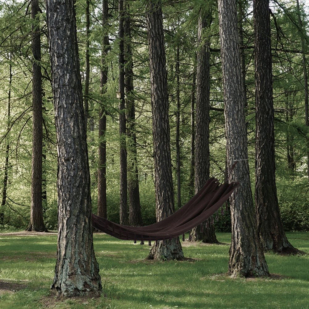 Large and durable single bed hammock for the garden