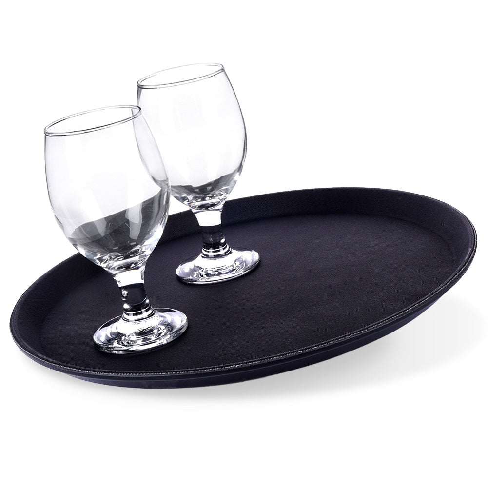 Large and practical serving tray with non-slip surface