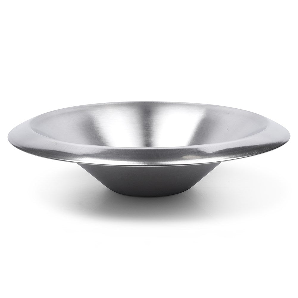 Large bowl in stainless steel for fruit and vegetables