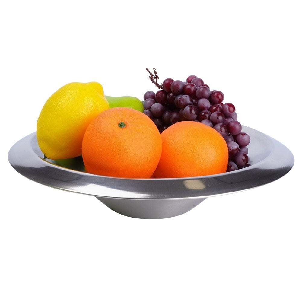 Large bowl in stainless steel for fruit and vegetables