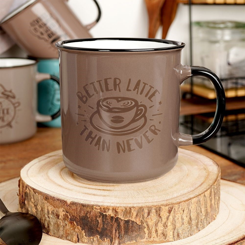 Large brown ceramic mug 700 ml, microwave and dishwasher safe