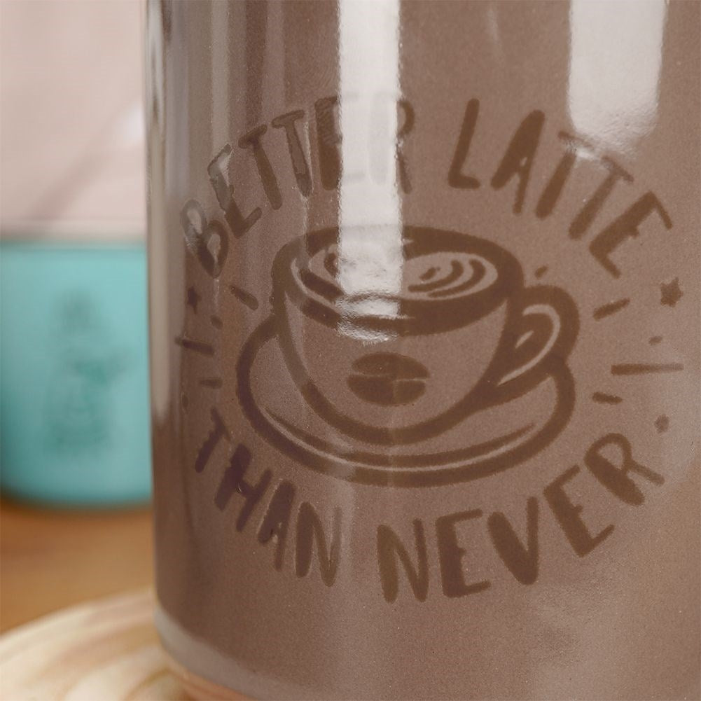 Large brown ceramic mug 700 ml, microwave and dishwasher safe