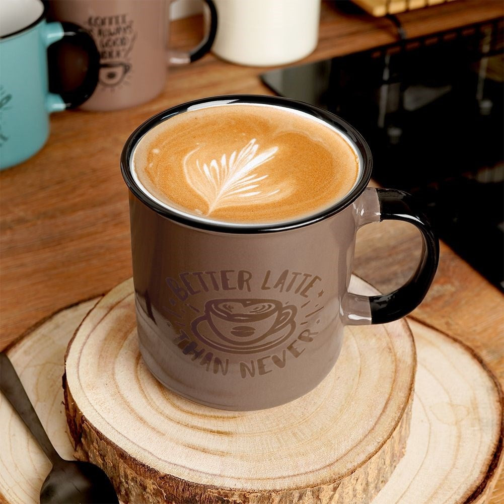 Large brown ceramic mug 700 ml, microwave and dishwasher safe