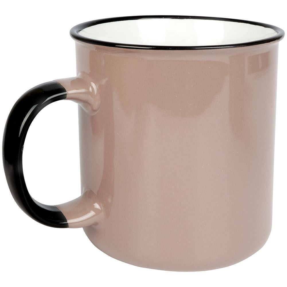 Large brown ceramic mug 700 ml, microwave and dishwasher safe