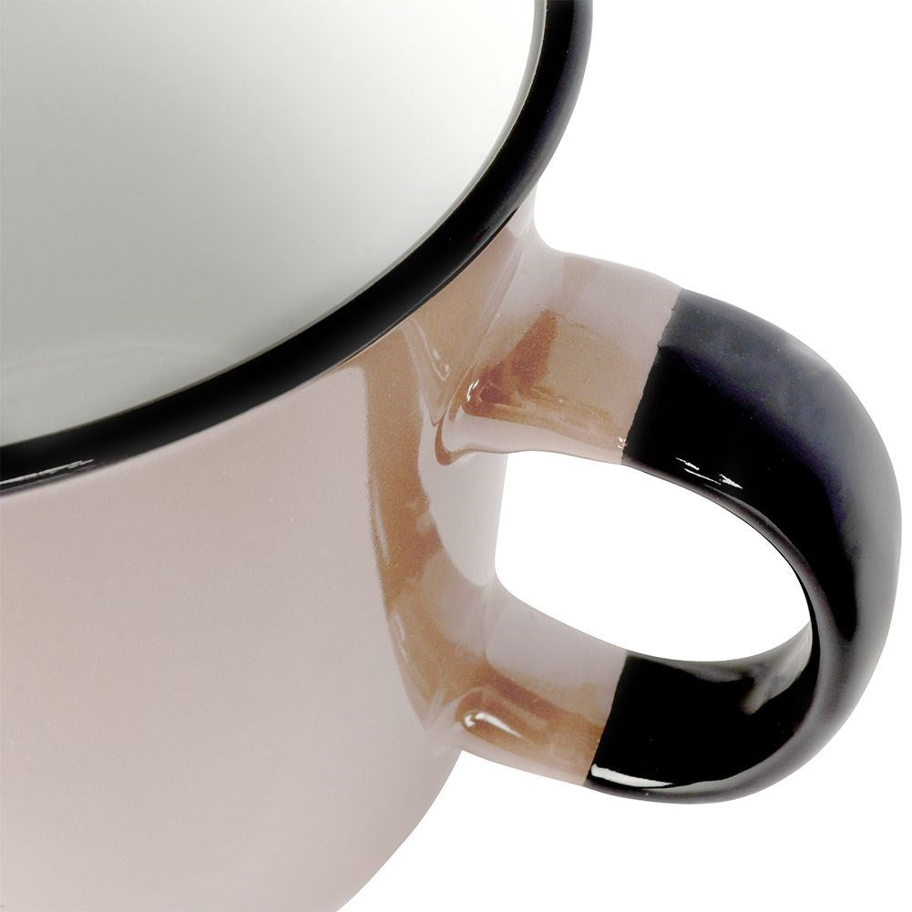 Large brown ceramic mug 700 ml, microwave and dishwasher safe