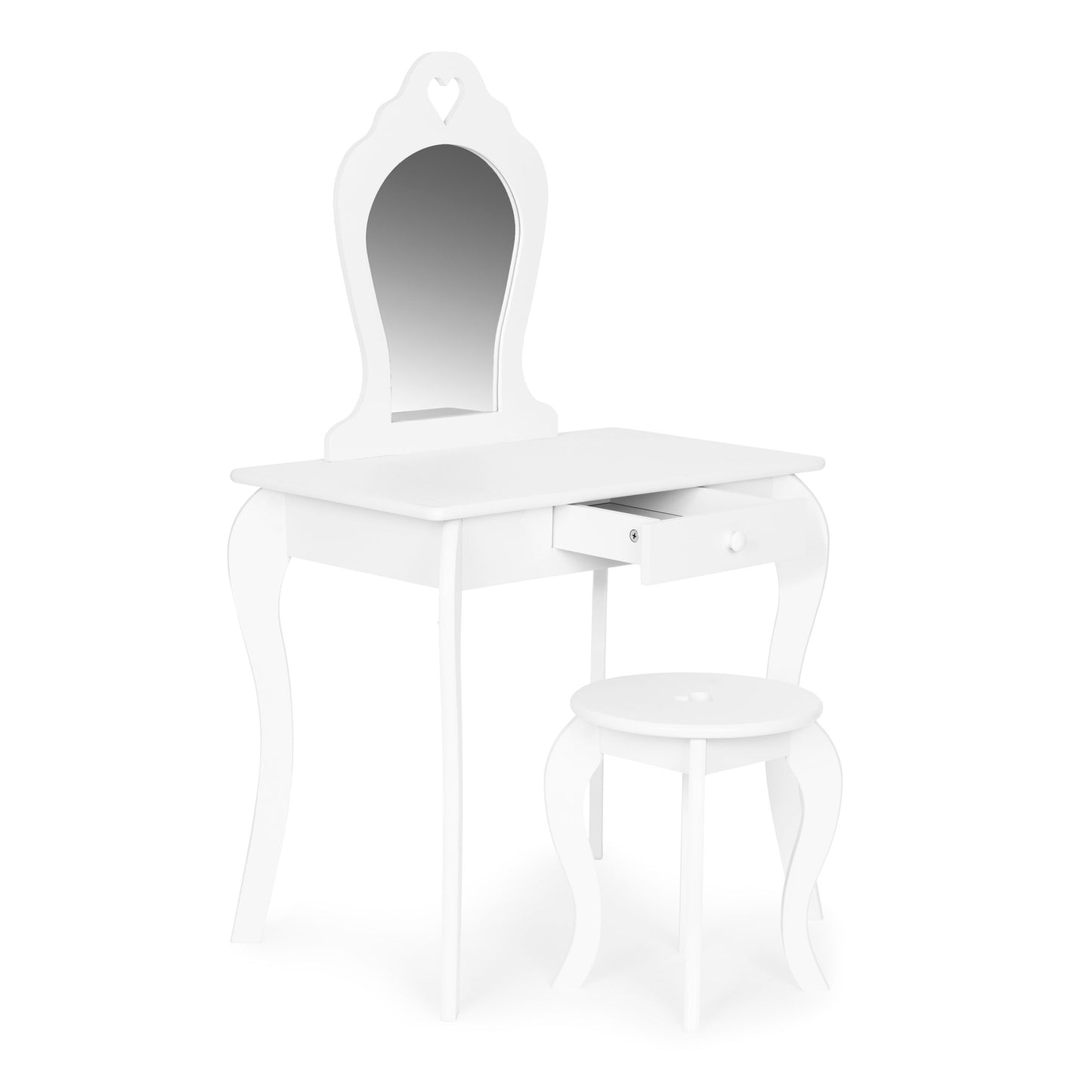 Large children's dressing table with a mirror for a girl