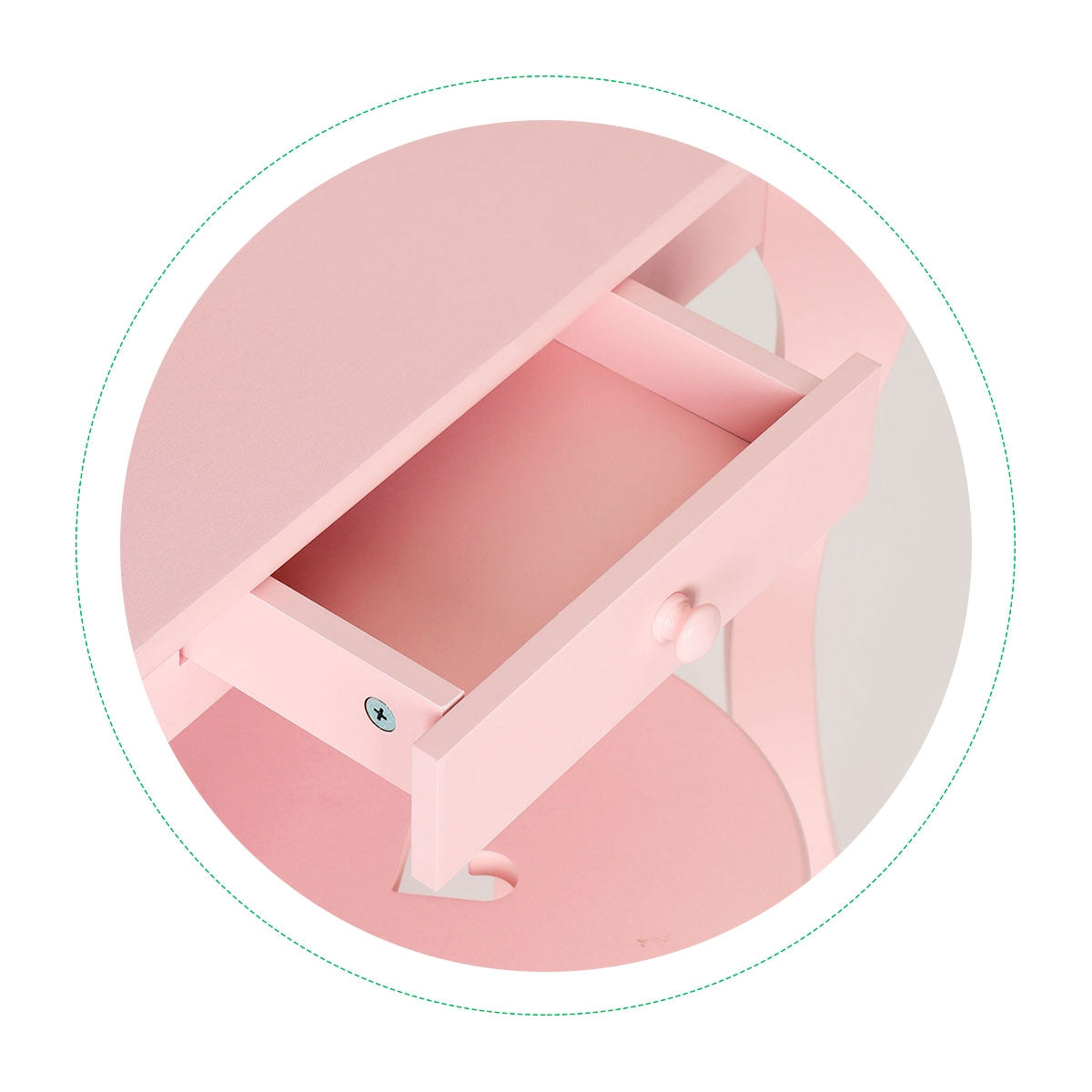 Large children's dressing table with a mirror for a girl