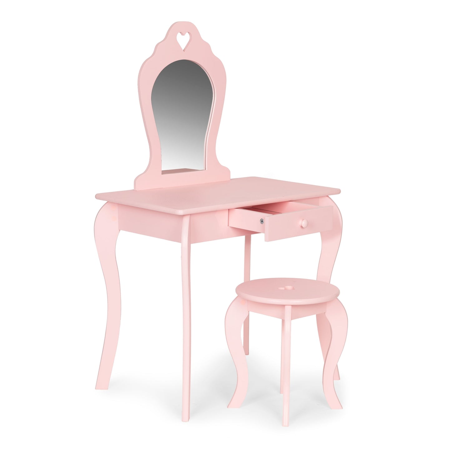 Large children's dressing table with a mirror for a girl
