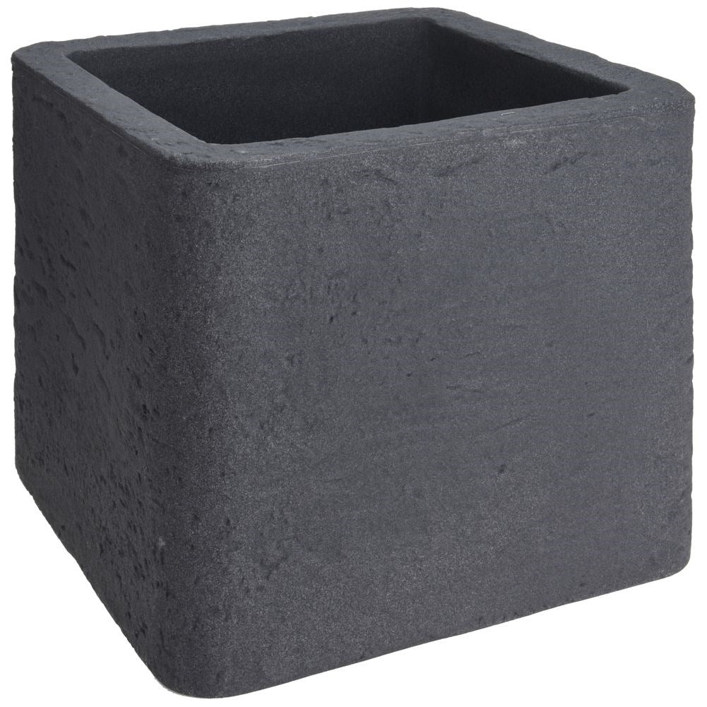 Large durable flower pot in weather-resistant stone imitation