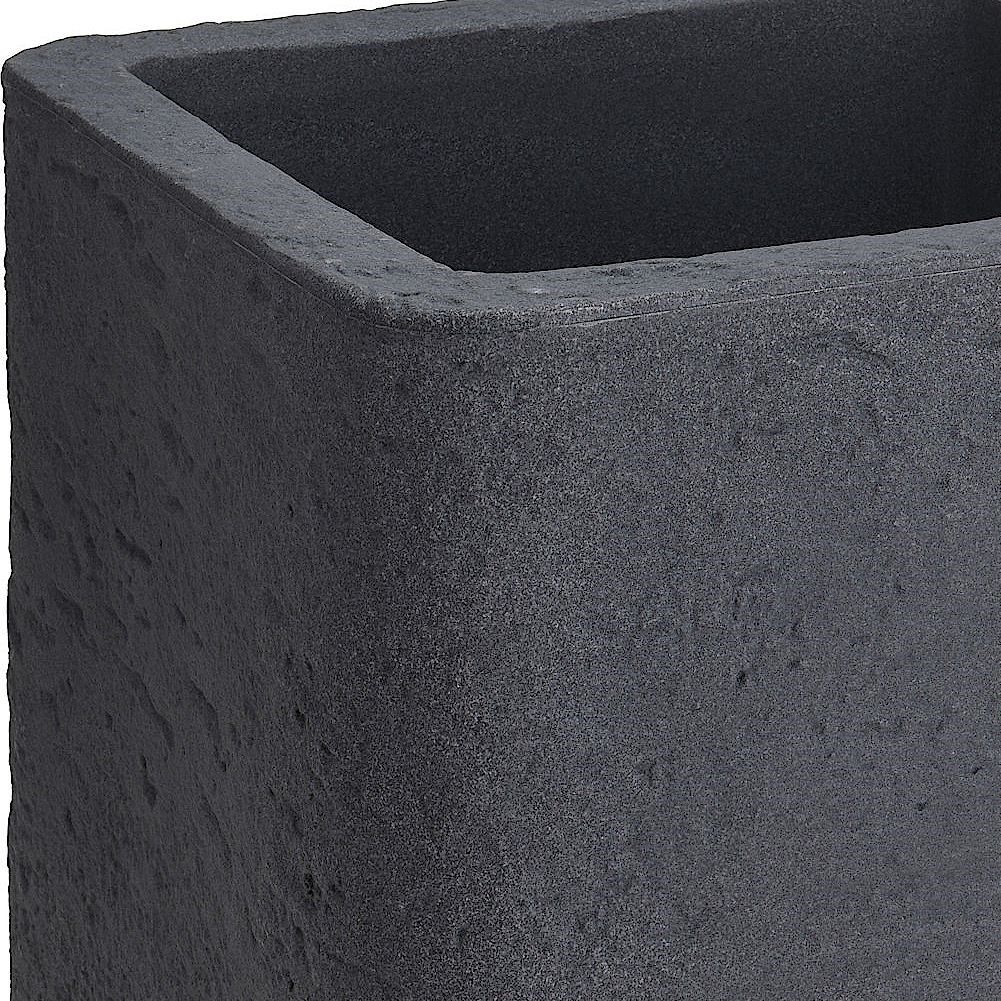 Large durable flower pot in weather-resistant stone imitation