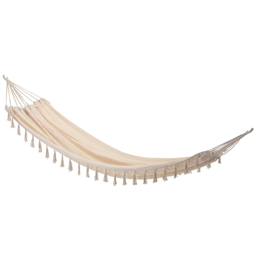 Large durable hammock for relaxing in the garden