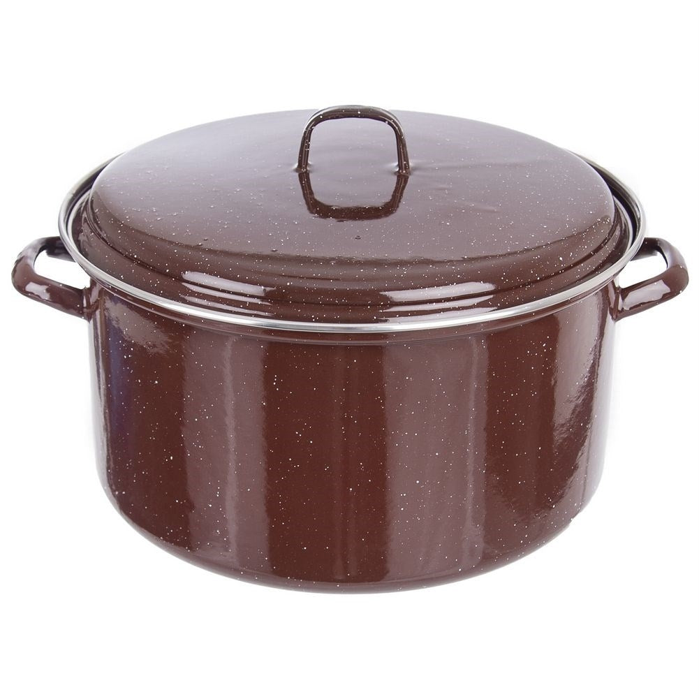 Large enamel pot for all stove types and dishes