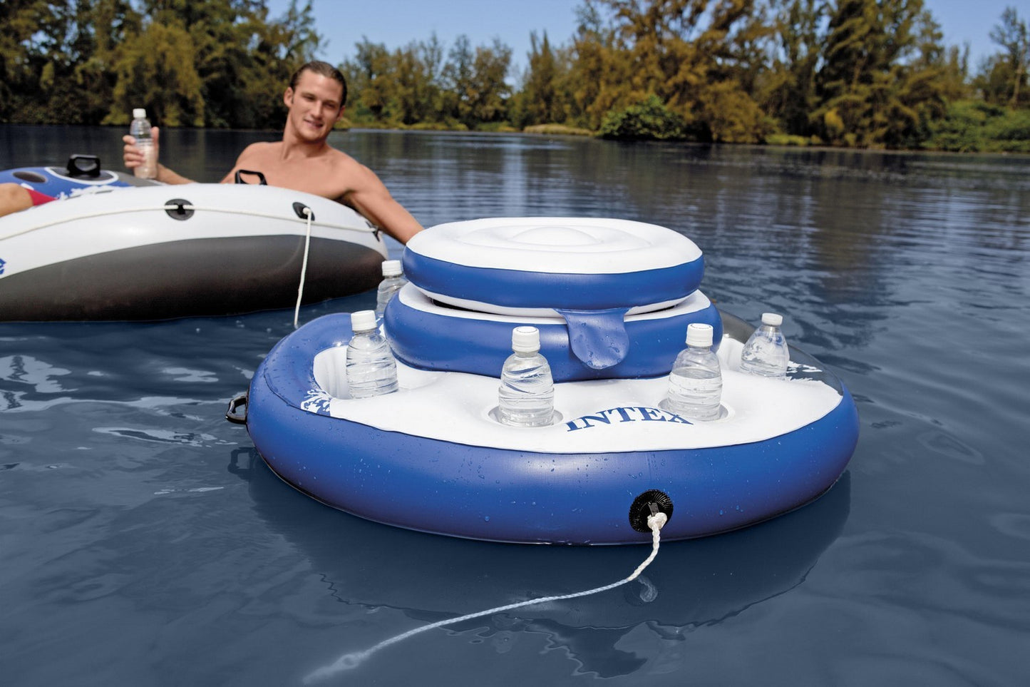 Large floating refrigerator for a swimming pool with a diameter of 89 cm INTEX 56822
