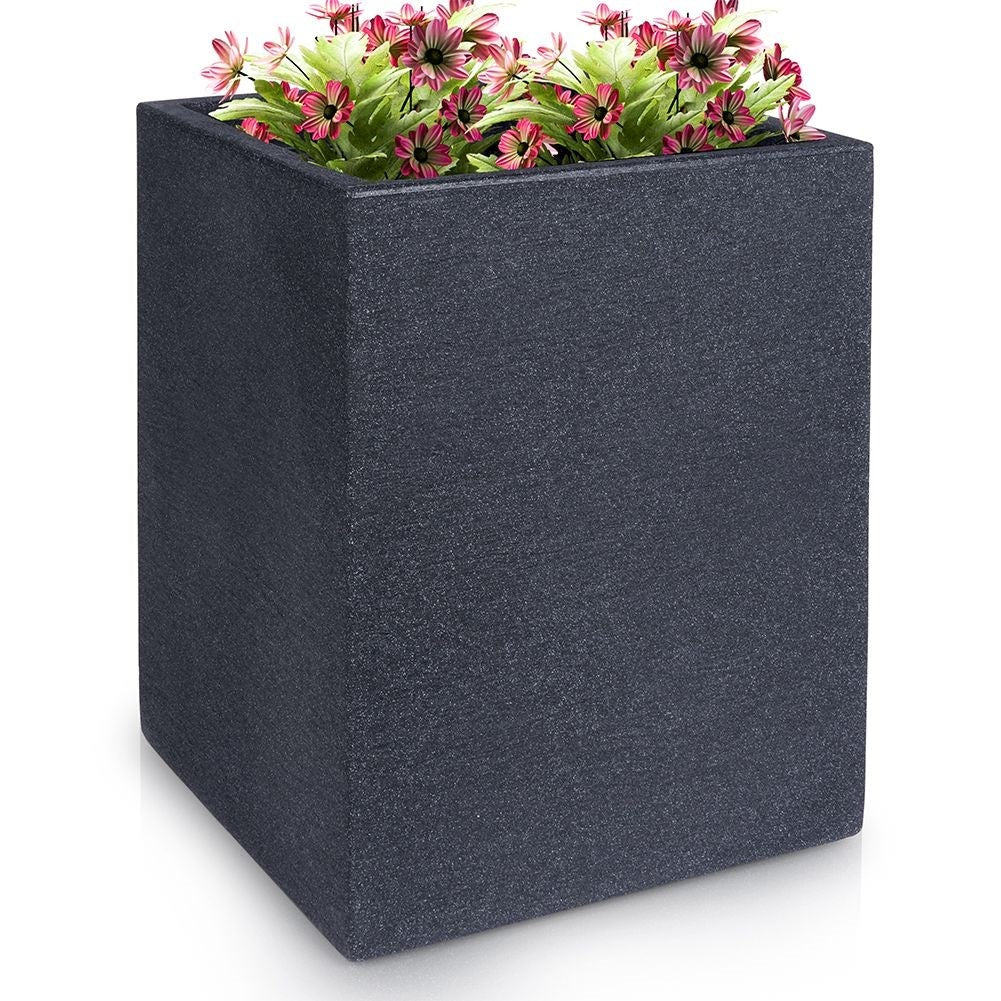 Large flower pot in weather-resistant stone imitation for outdoors