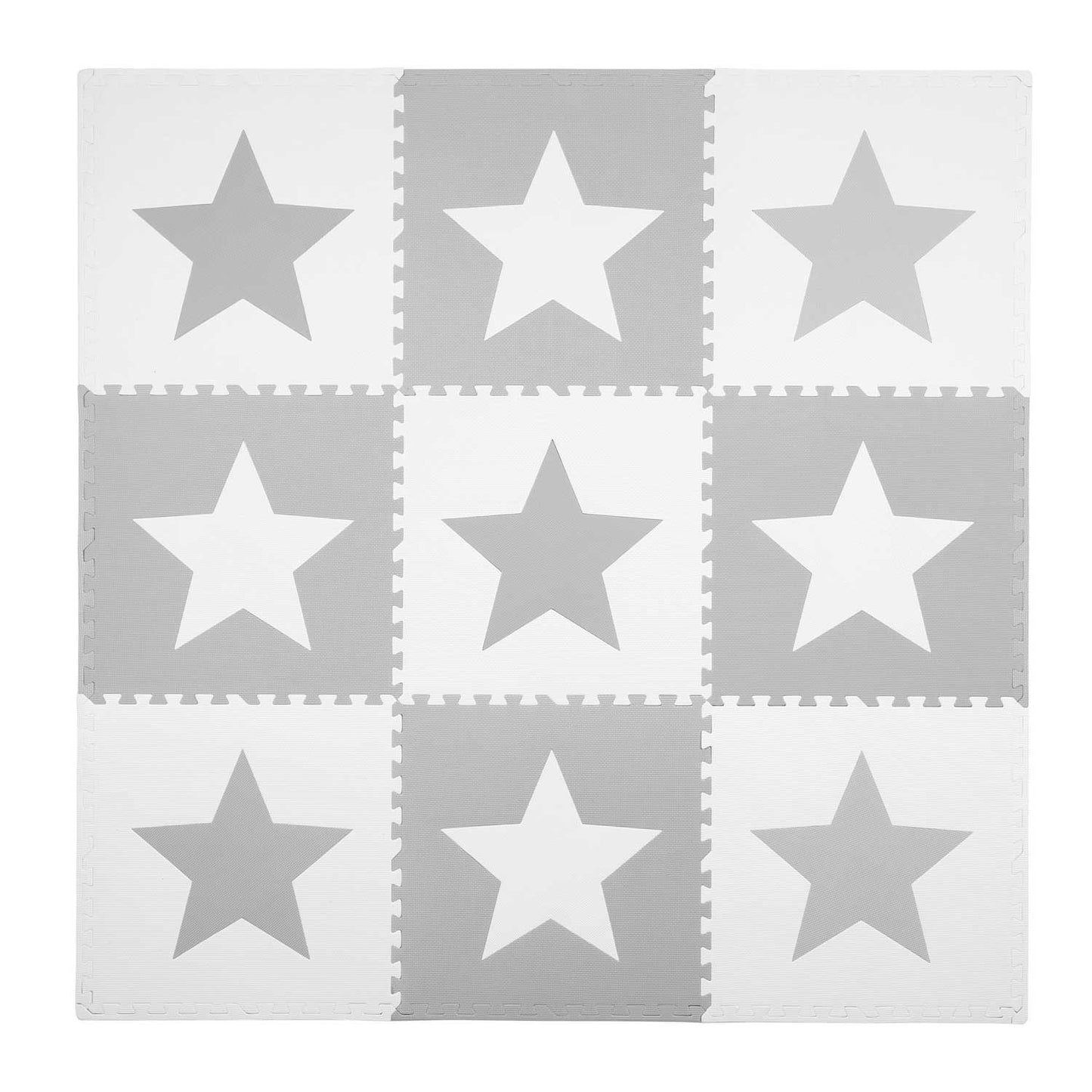 Large foam floor puzzle Chess board 180x180 cm 9 parts - Stars