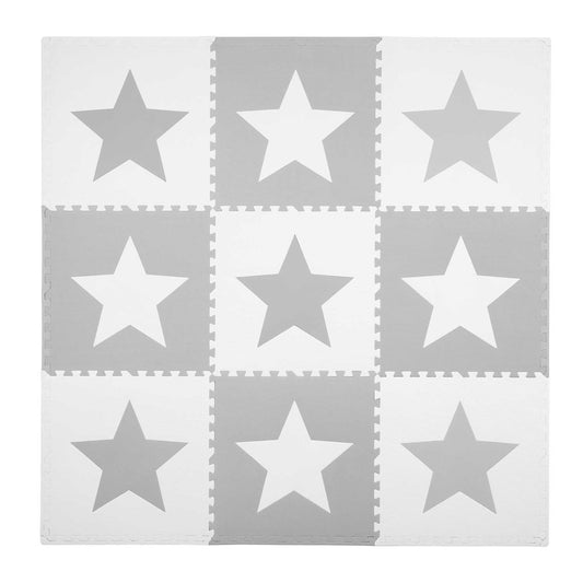 Large foam floor puzzle Chess board 180x180 cm 9 parts - Stars