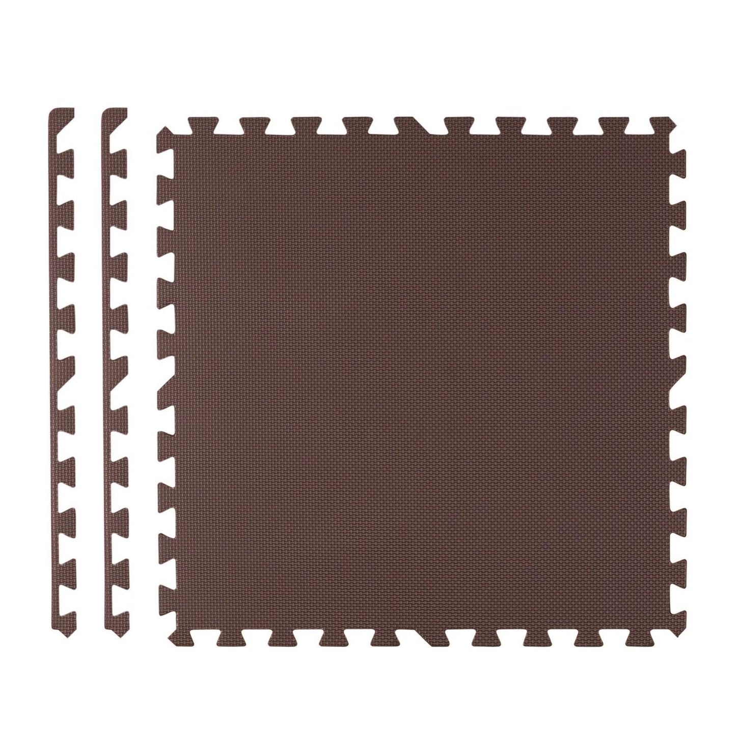 Large foam mat educational puzzle Ricokids brown and white