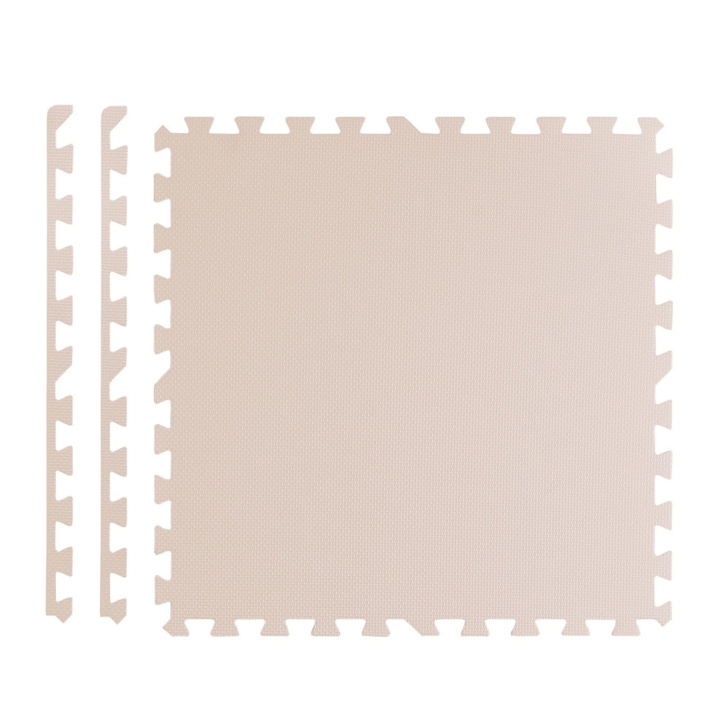 Large foam mat educational puzzle Ricokids brown and white