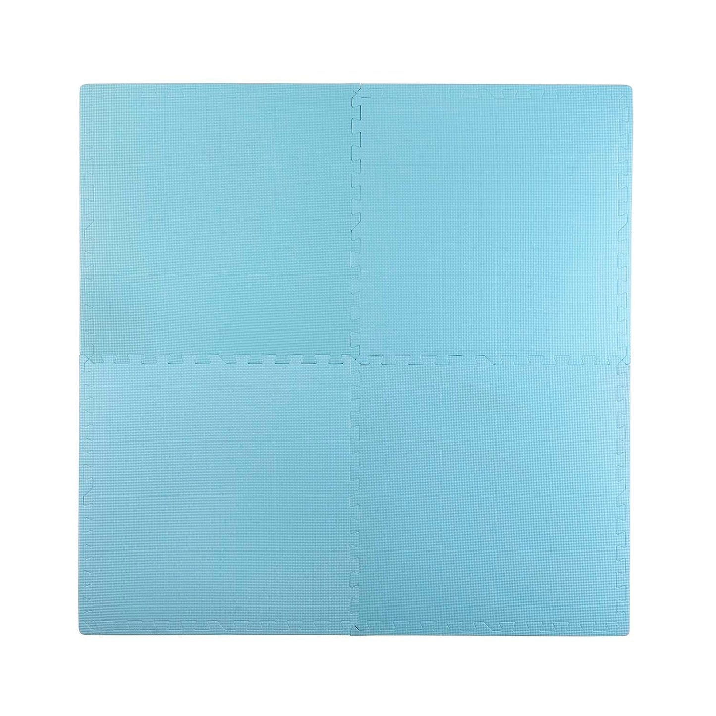 Large foam mat, puzzle 4 pcs blue