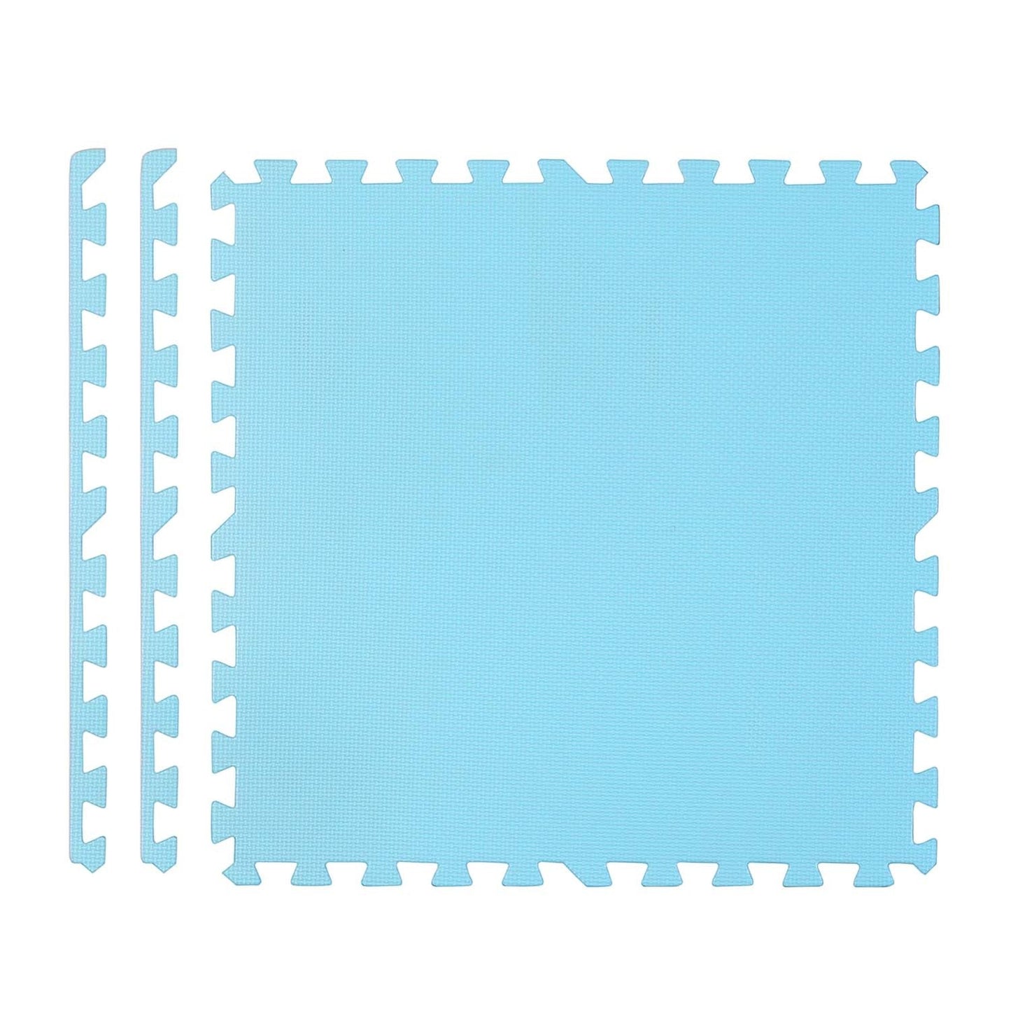 Large foam mat, puzzle 4 pcs blue