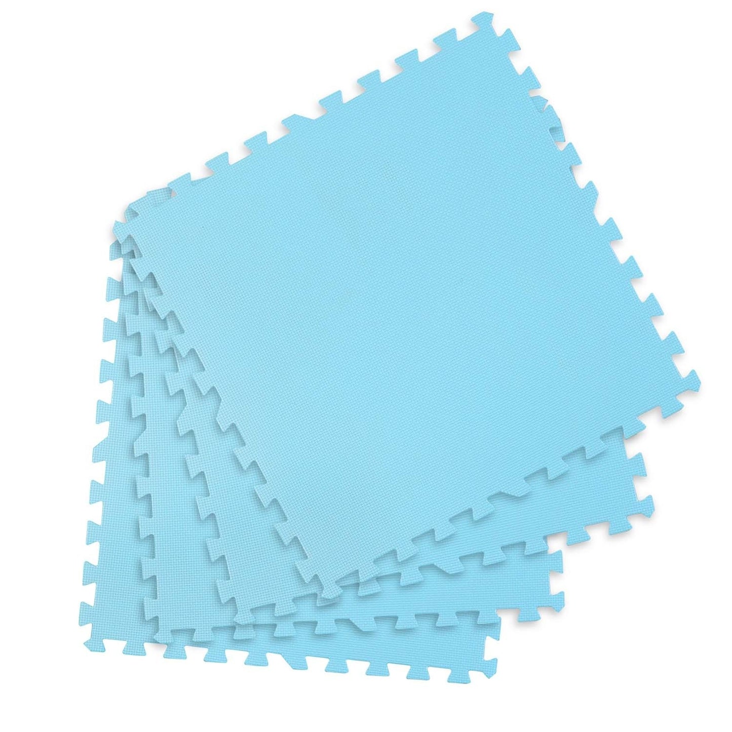 Large foam mat, puzzle 4 pcs blue