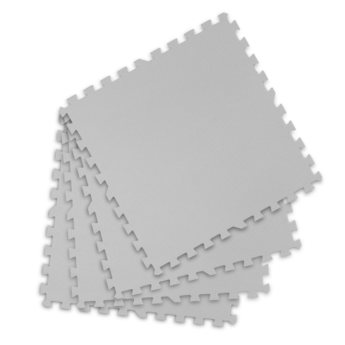Large foam mat, puzzle 4 pcs gray