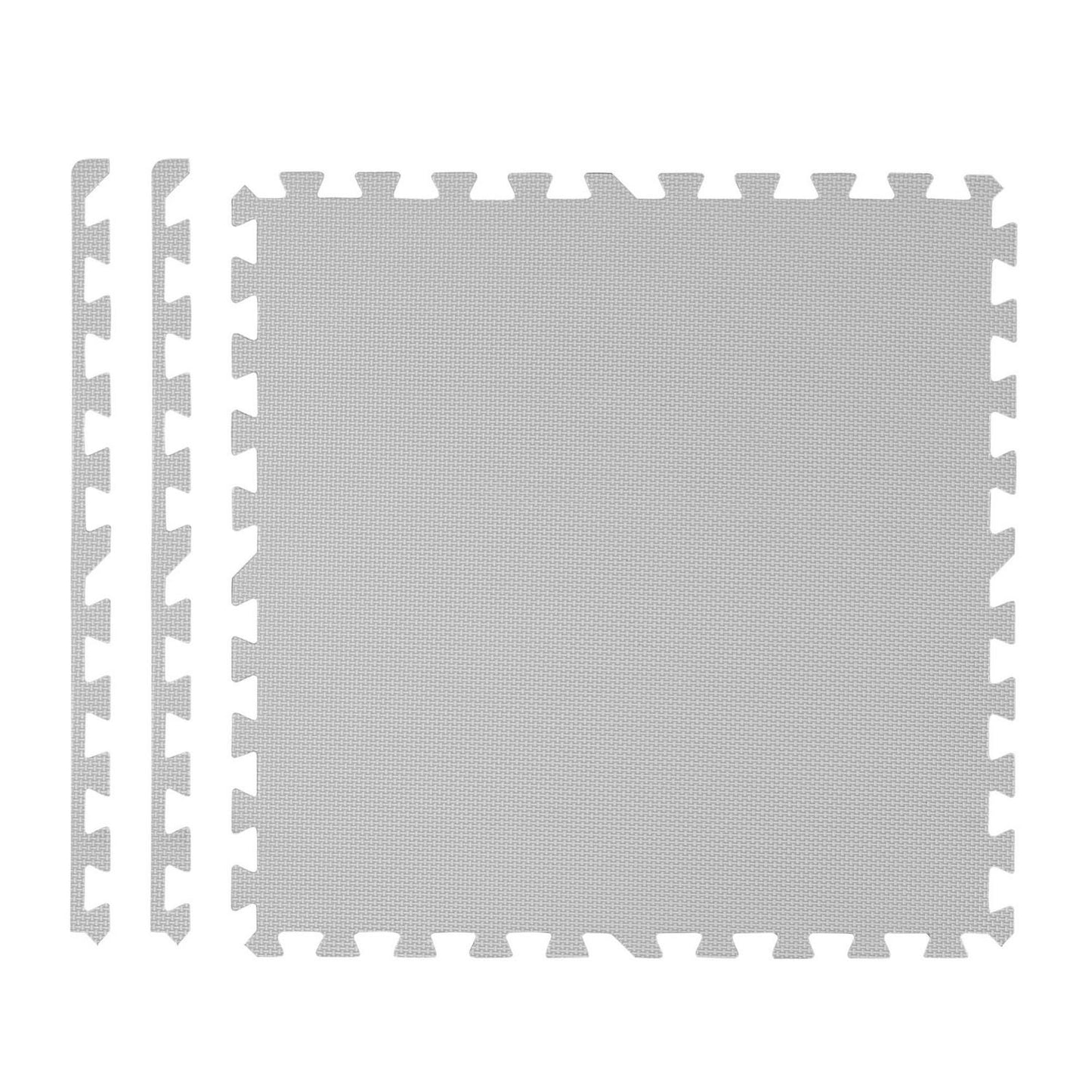 Large foam puzzle mat Ricokids 60x60 cm 4 pcs. gray