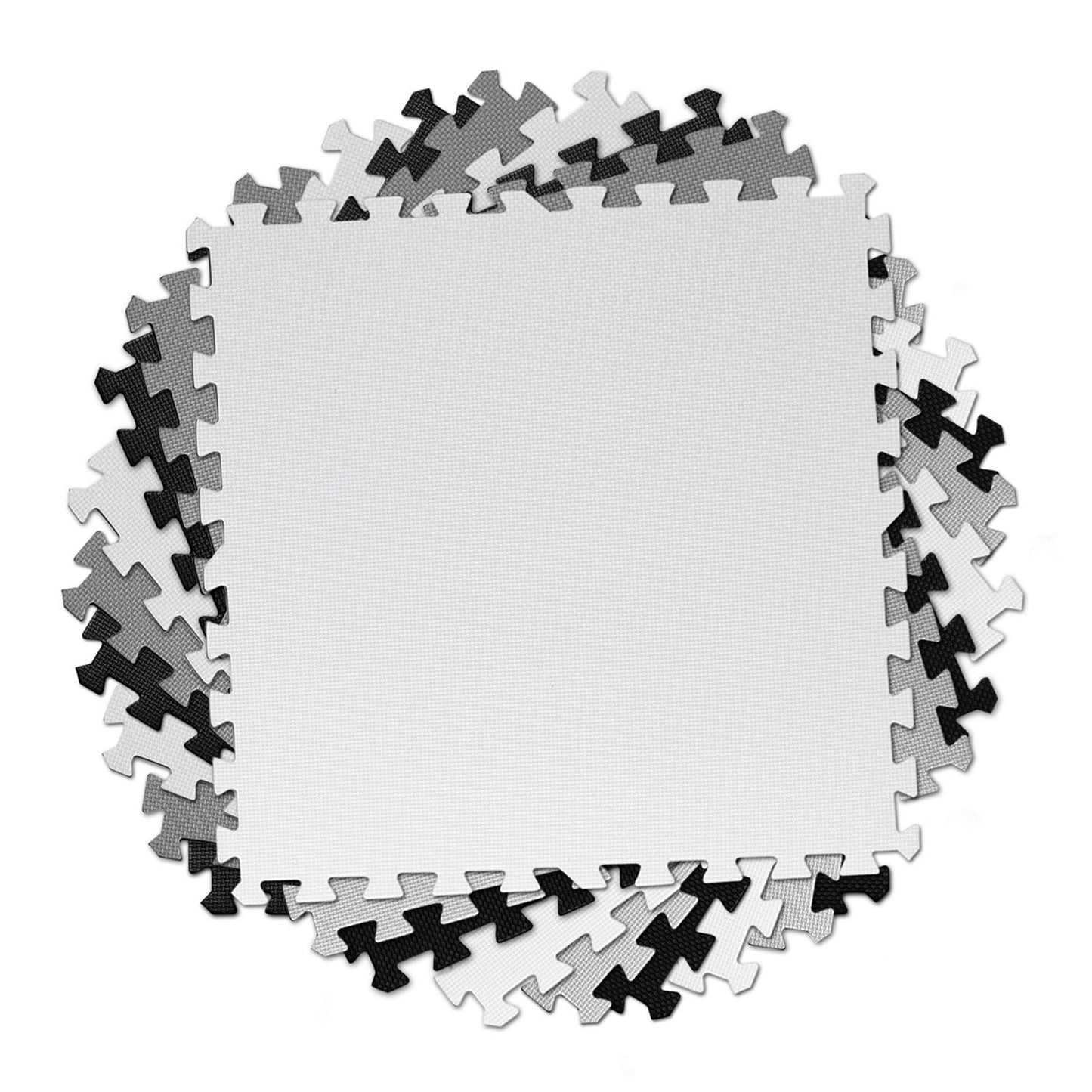 Large foam puzzle mat checkerboard Ricokids 180x180cm 9pcs